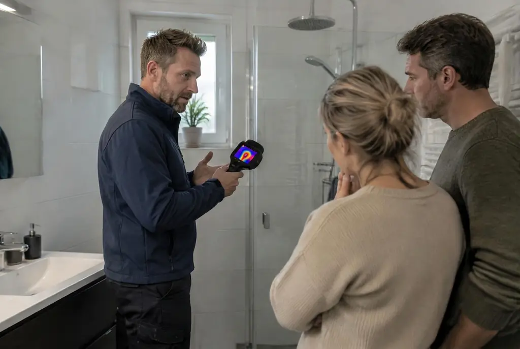 Lekdetectie Alphen aan den Rijn – specialist legt bevindingen uit aan bewoner
